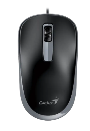 Mouse Ergonómico Genius DX-125S, Alámbrico, Óptico, 1.200DPI, USB-A, Negro