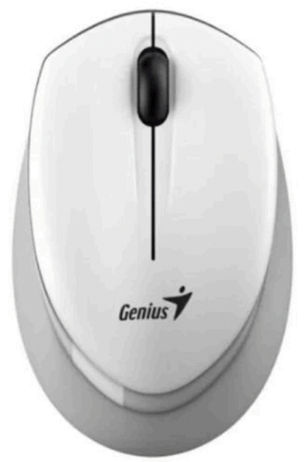 Mouse Genius NX-7009, Inalámbrico, USB, 1200DPI, Blanco/Gris