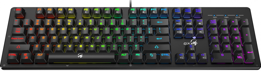 Teclado Gamer Genius Scorpion K10 RGB, Sensación Mecánica, Alámbrico, Negro (Inglés)