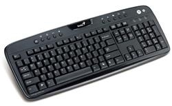 Teclado Genius Multimedia KB-220e, USB, Negro