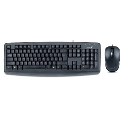 Kit de Teclado y Mouse Genius KM-130, Alámbrico, USB, Negro