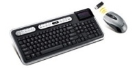 Kit de Teclado y Mouse Genius SlimStar 820 Solargizer, RF Inalámbrico, Negro/Plata (Español)