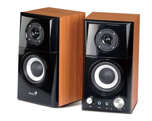 Genius Bocinas Alta Fidelidad SP-HF500A, 2.0, 14W RMS, Madera