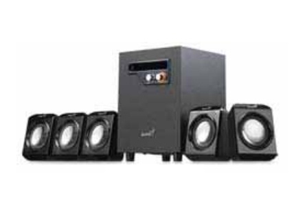 Genius Bocinas con Subwoofer SW-5.1 1020, 5.1, 26W RMS, Negro