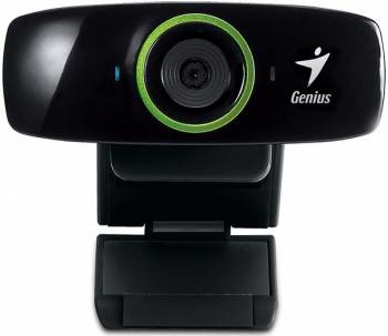 Genius Webcam FaceCam 2020 con Micrófono, 2MP, 1600 x 1200 Pixeles, USB 2.0, Negro
