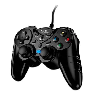 Genius Gamepad GX-17UV, Alámbrico, USB, Negro