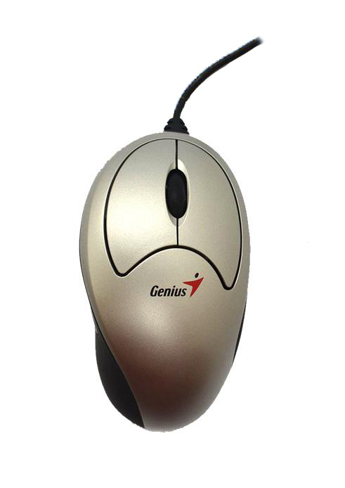 Mouse Genius ID000KYE06, Alámbrico, USB, 800DPI, Plata