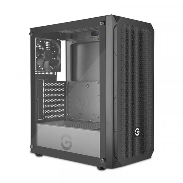 Gabinete Getttech GCM-ASGX1-01BK, Midi-Tower, ATX/Micro-ATX/Mini-ITX, USB 2.0/3.0, sin Fuente, 1 Ventilador Instalado, Negro 