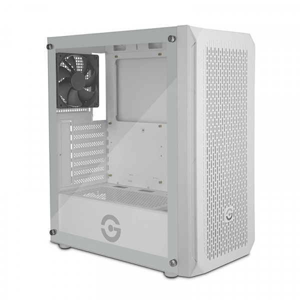 Gabinete Getttech GCM-ASGX1-01WH, Midi-Tower, ATX/Micro-ATX/Mini-ITX, USB 2.0/3.0, sin Fuente, 1 Ventilador Instalado, Blanco