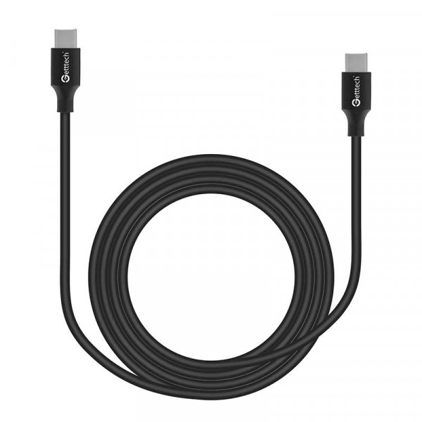Getttech Cable USB-C Macho - USB-C Macho, 2 Metros 