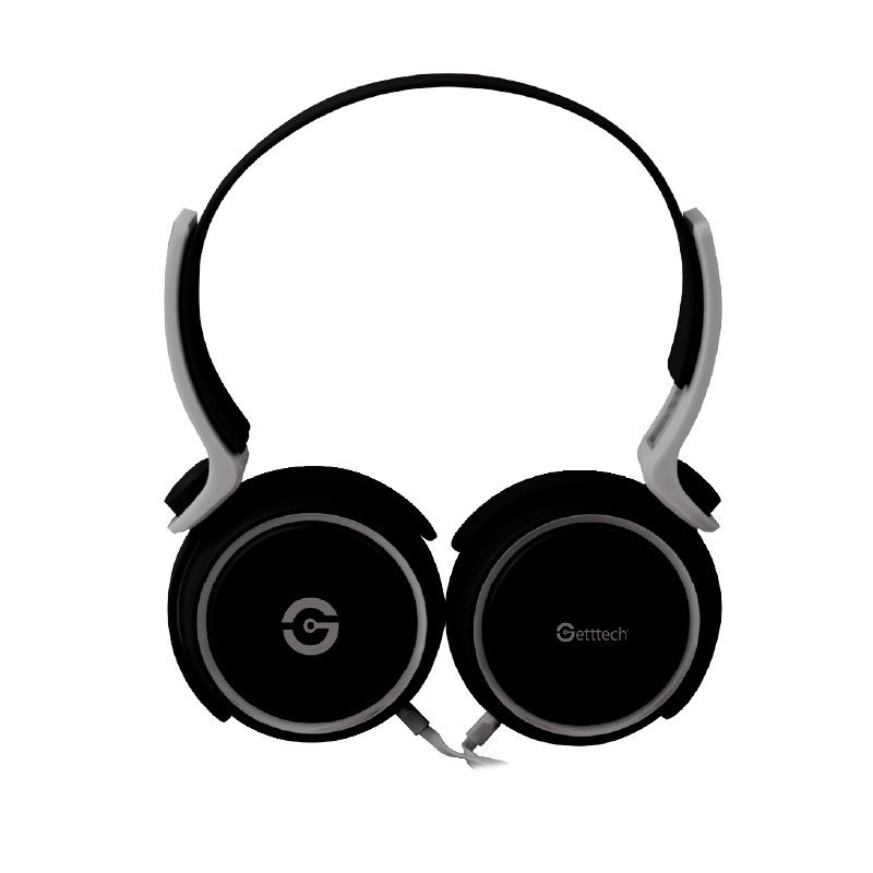 Getttech Audífonos con Micrófono Rythm, Alámbrico, 1.5 Metros, 3.5mm, Negro/Gris