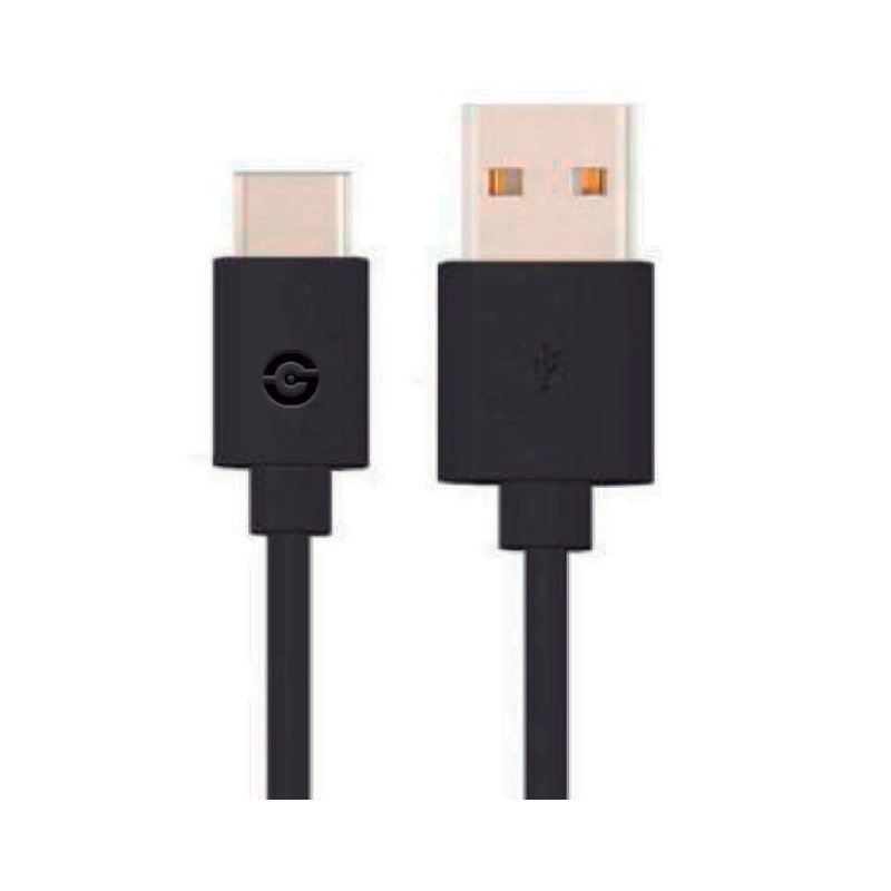 Getttech Cable USB A Macho - USB C Macho, 1.5 Metros, Negro