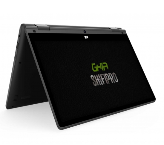 Ghia 2 en 1 ShiftPro 11.6" HD, Intel Celeron N4000 1.10GHz, 4GB, 64GB eMMC, Windows 10 Pro 64-bit, Español, Negro