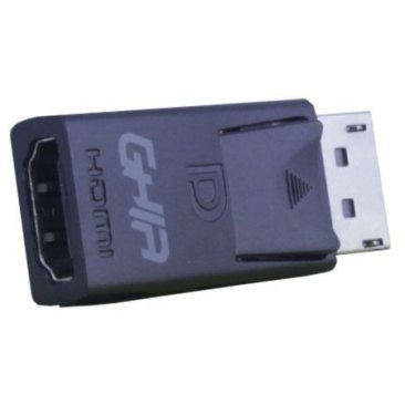 Ghia Adaptador DisplayPort Macho - HDMI Hembra, Negro