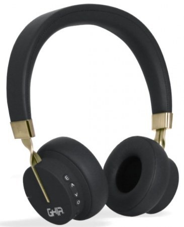 Ghia Audífonos con Micrófono N3, Bluetooth, Inalámbrico, Negro
