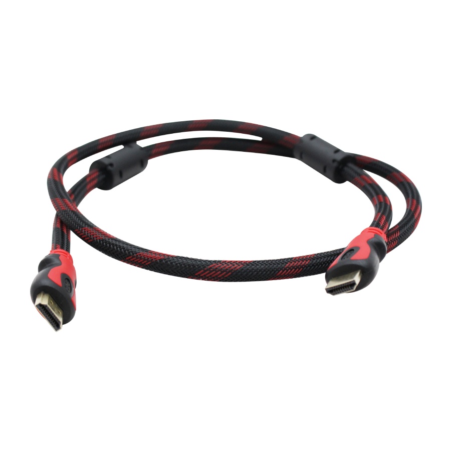 Ghia Cable HDMI 1.4 Macho - HDMI 1.4 Macho, 4K, 24Hz, 1 Metro, Negro/Rojo