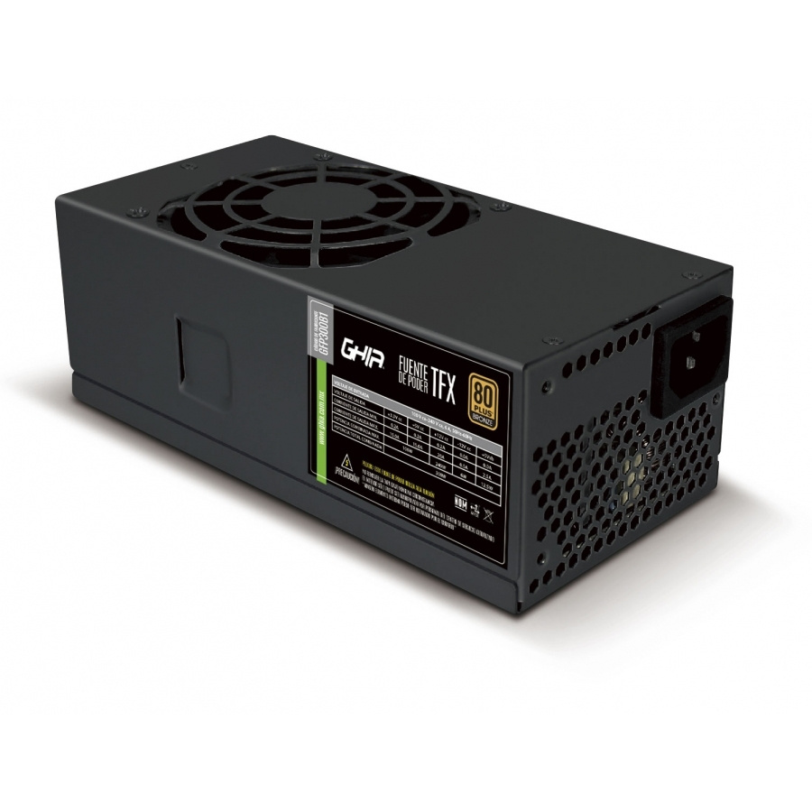 Fuente de Poder Ghia GFP300B1N 80 PLUS Bronze TFX, 24-pin ATX, 80mm, 300W