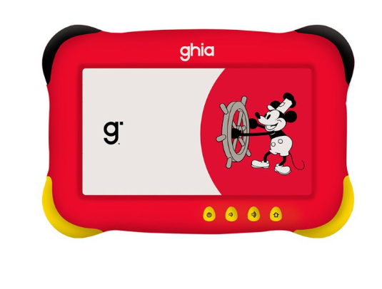 Tablet Ghia para Niños GK333M25 7" 1024x600, 64GB, 4GB RAM, Android 15, Rojo