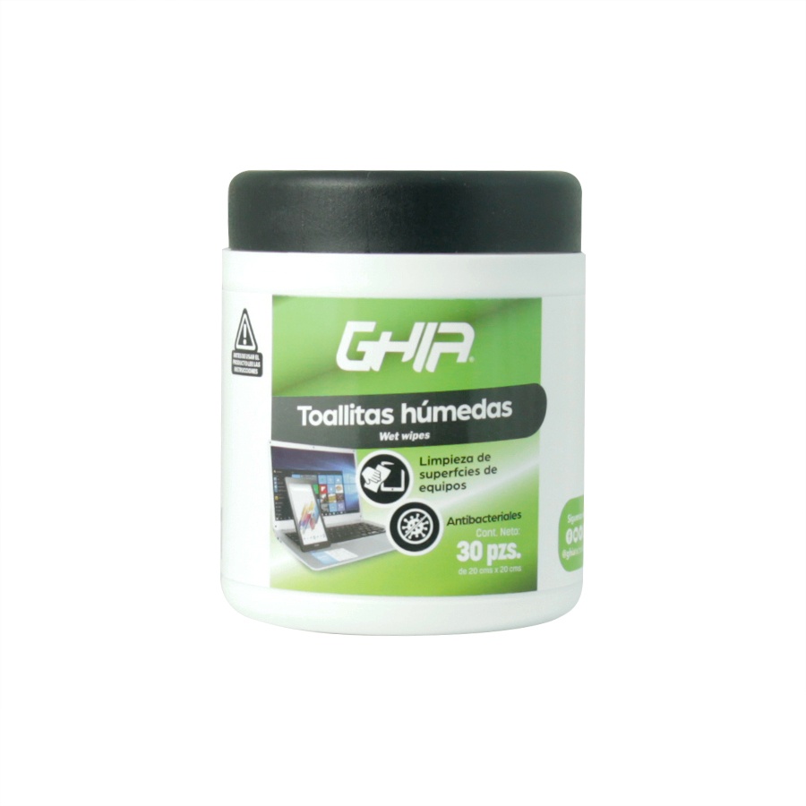 Ghia Toallas Limpiadoras Humedas GLS-005, 30 Piezas