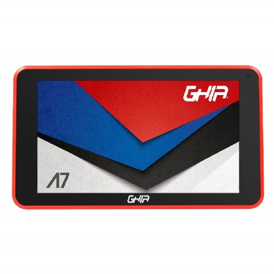 Tablet Ghia A7 7", 16GB, Android 9 Go Edition, Rojo