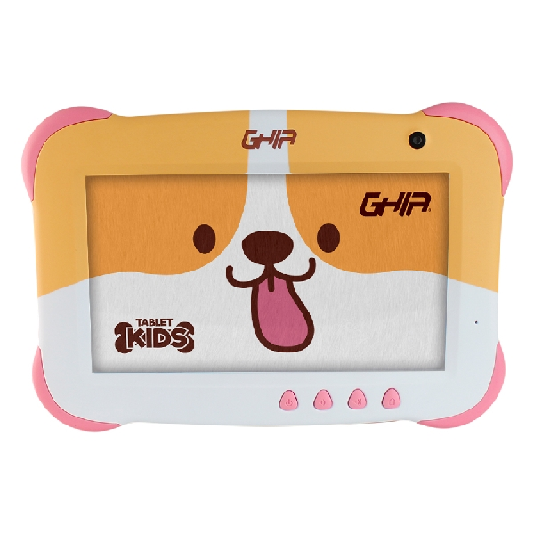 Tablet Ghia para Niños 7 KIDS 7", 16GB, Android 9.0 Go Edition, Café/Blanco