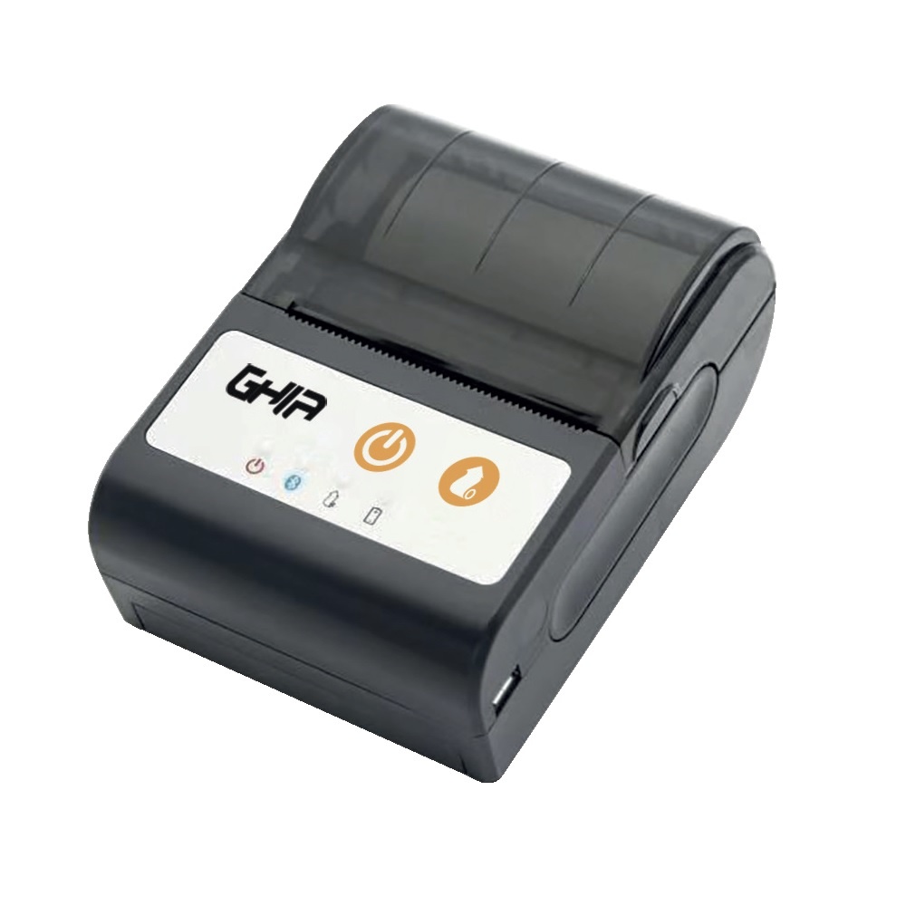 Ghia Impresora Móvil GTPM581, Térmica Directa, Inalámbrico/Alámbrico 203 x 203 DPI, USB/Serial/Bluetooth, Negro