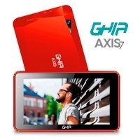 Tablet Ghia AXIS7 7'', 8GB, 1024x600 Pixeles, Android 7.0, Bluetoth 4.0, WLAN, Rojo