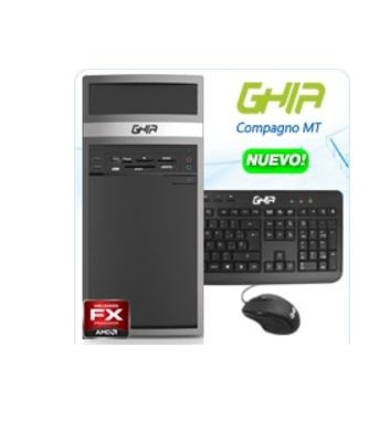 Computadora Kit Ghia Compagno MT PCGHIA-2169, AMD FX-6300BE 3.50GHz, 8GB, 1TB, Negro + Teclado/Mouse