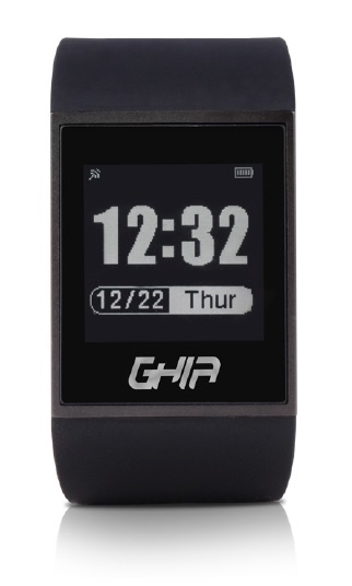 Ghia Smart Watch GAC-037 1.28'' Touch, Bluetooth, Android/iOS, Negro