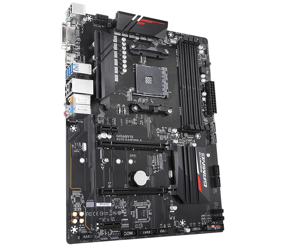 Tarjeta Madre Gigabyte ATX B450 GAMING X, S-AM4, AMD B450, HDMI, 64GB DDR4 para AMD ― Requiere Actualización de BIOS para Ryzen Serie 5000