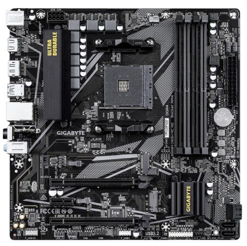 Tarjeta Madre Gigabyte B550M DS3H AC R2 1.0, Micro-ATX, Socket AM4, AMD B550, 128GB DDR4, HDMI para AMD