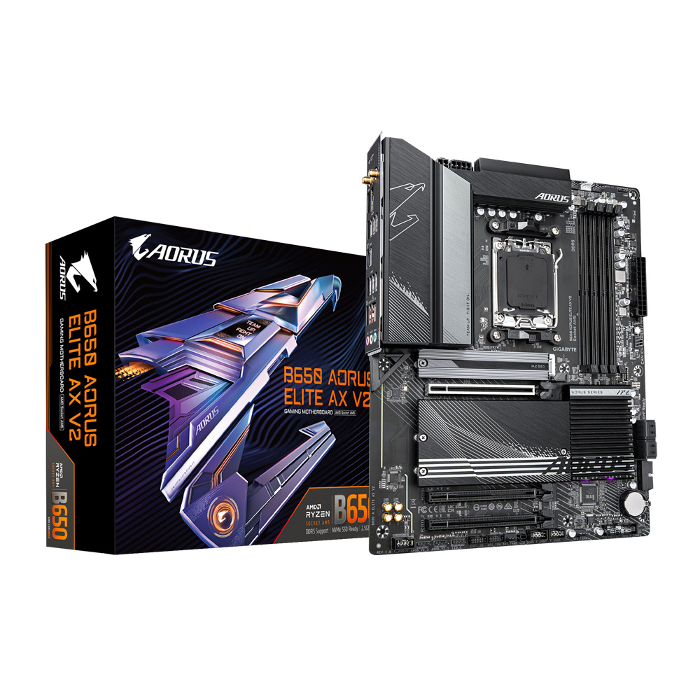 Tarjeta Madre Gigabyte B650 ELITE AX V2, ATX, Socket AM5, AMD B650, 256GB DDR5, HDMI/DP para AMD