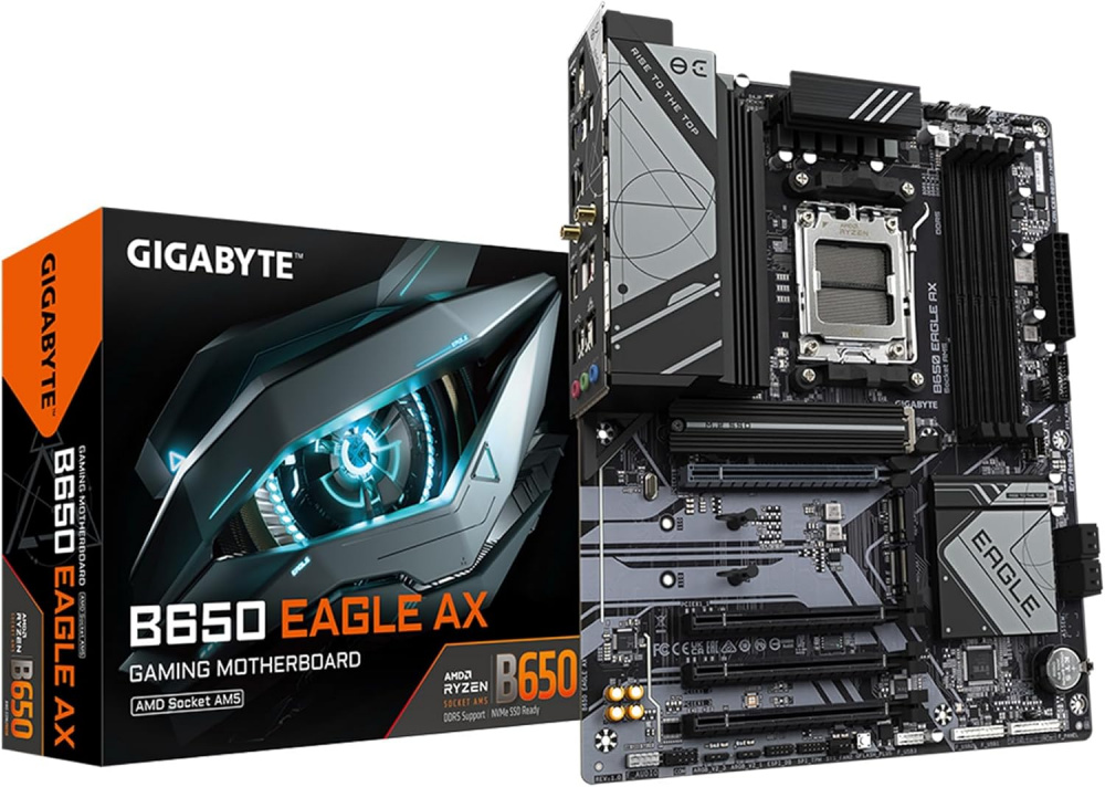 Tarjeta Madre Gigabyte B650 EAGLE AX, ATX, Socket AM5, AMD B650, 192GB DDR5, HDMI/DP para AMD