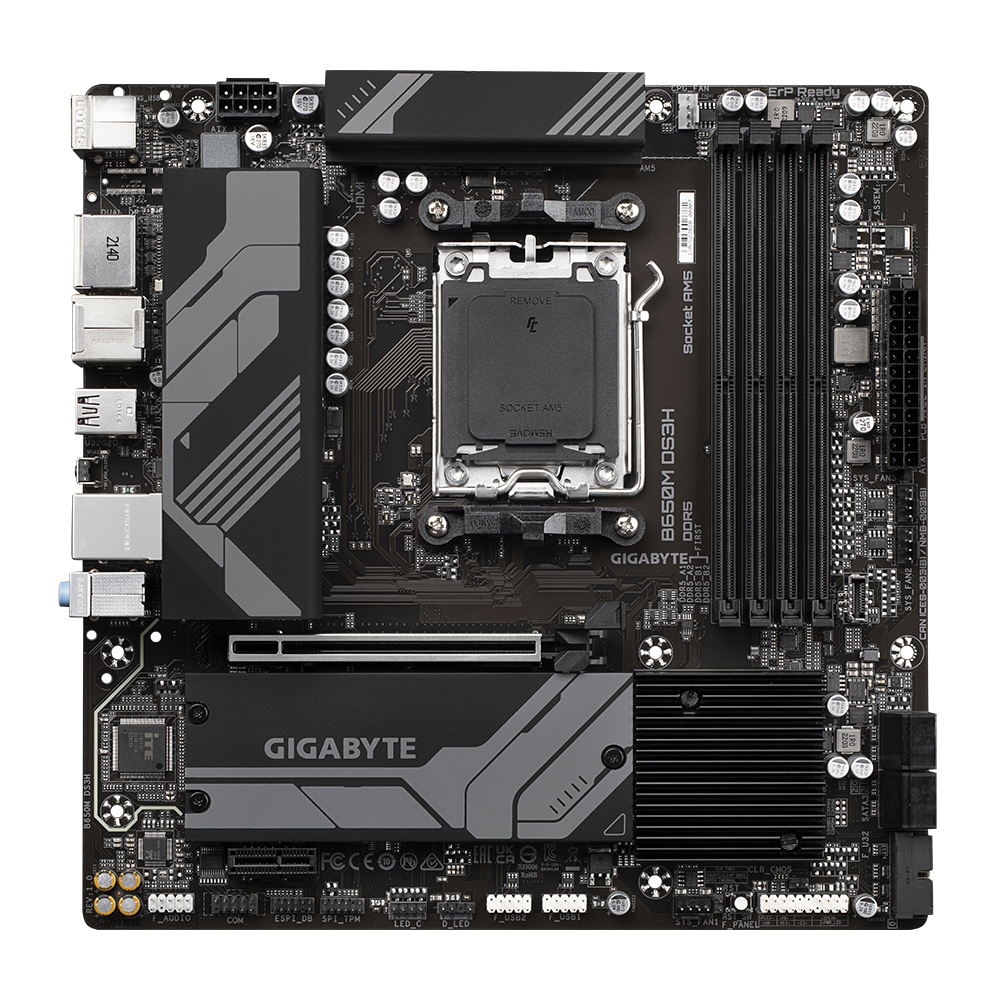 Tarjeta Madre Gigabyte Micro-ATX B650M DS3H, S-AM5, AMD B650, HDMI, 128GB DDR5 para AMD