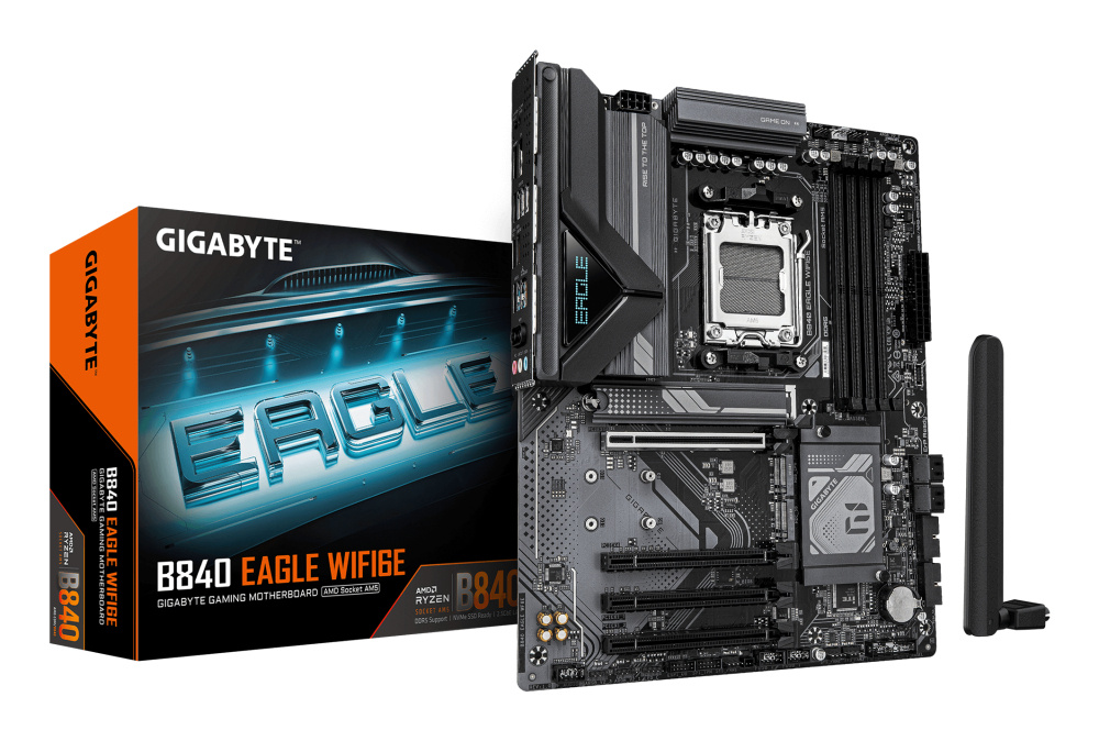 Tarjeta Madre Gigabyte Eagle, ATX, Socket AM5, AMD B840, 256GB DDR5, HDMI/DP para AMD