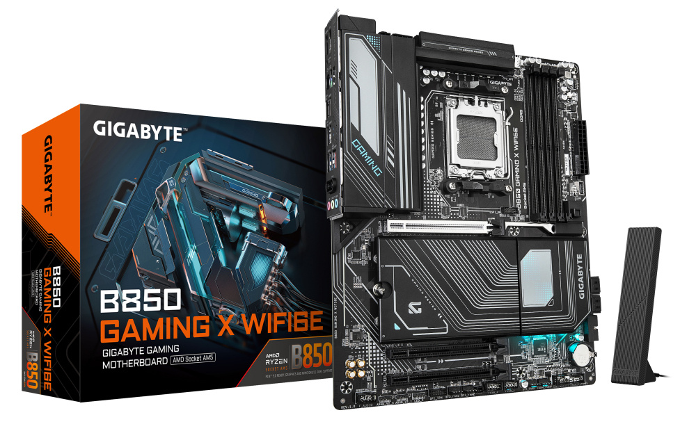 Tarjeta Madre Gigabyte B850 GAMING X WIFI6E, ATX, Socket AM5, AMD B850, 256GB DDR5, HDMI/DP para AMD