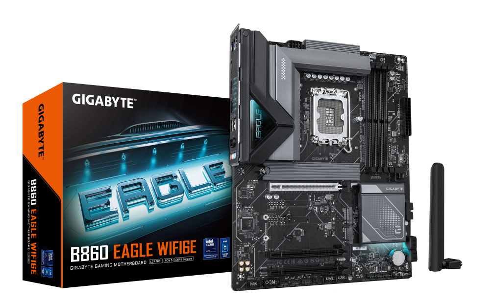 Tarjeta Madre Gigabyte B860 EAGLE WIFI6E, ATX, LGA 1851, Intel B860, 256GB DDR5, HDMI/DP para Intel