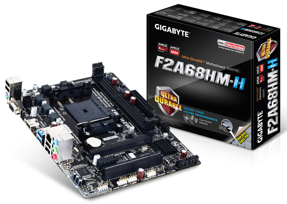 Tarjeta Madre Gigabyte micro ATX GA-F2A68HM-H, S-FM2+, AMD A68H, HDMI, 64GB DDR3, para AMD