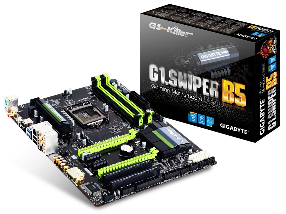 Tarjeta Madre Gigabyte ATX G1.Sniper B5, S-1150, Intel B85, HDMI, 32GB DDR3, para Intel