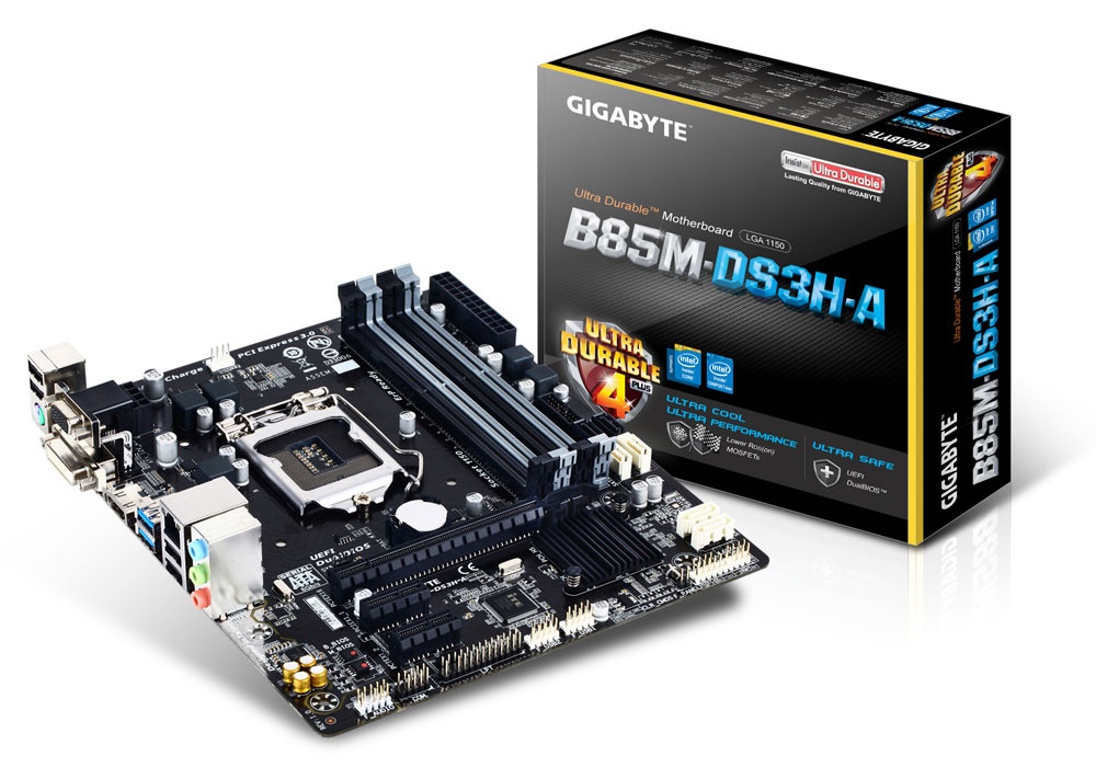 Tarjeta Madre Gigabyte micro ATX GA-B85M-DS3H-A, S-1150, Intel B85, HDMI, 32GB DDR3, para Intel