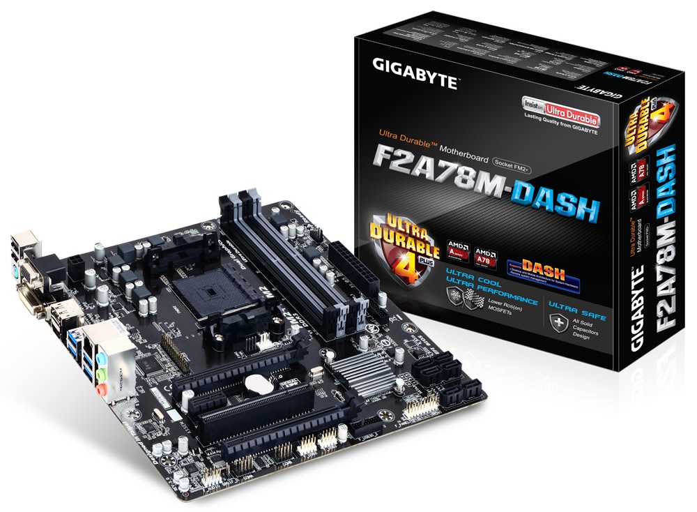 Tarjeta Madre Gigabyte micro ATX GA-F2A78M-DASHV, S-FM2+, AMD A78, HDMI, 64GB DDR3, para AMD