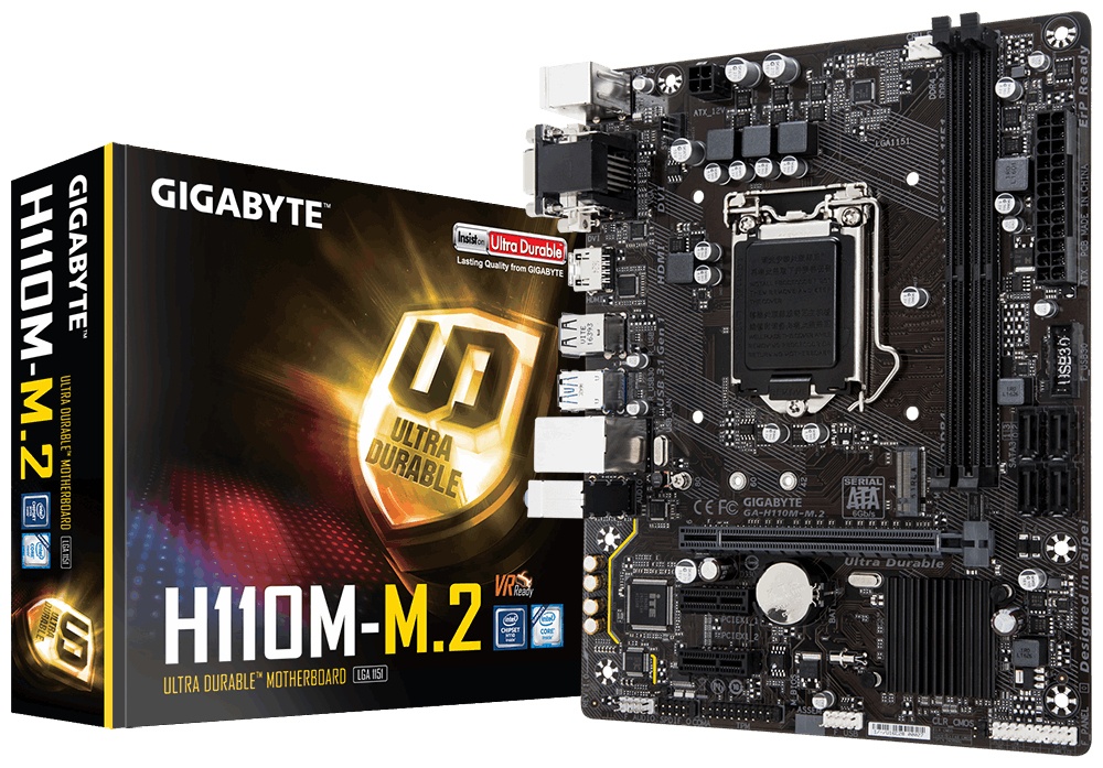 Tarjeta Madre Gigabyte micro ATX GA-H110M-M.2 (rev. 1.0), S-1151, Intel H110, 32GB DDR4 Intel