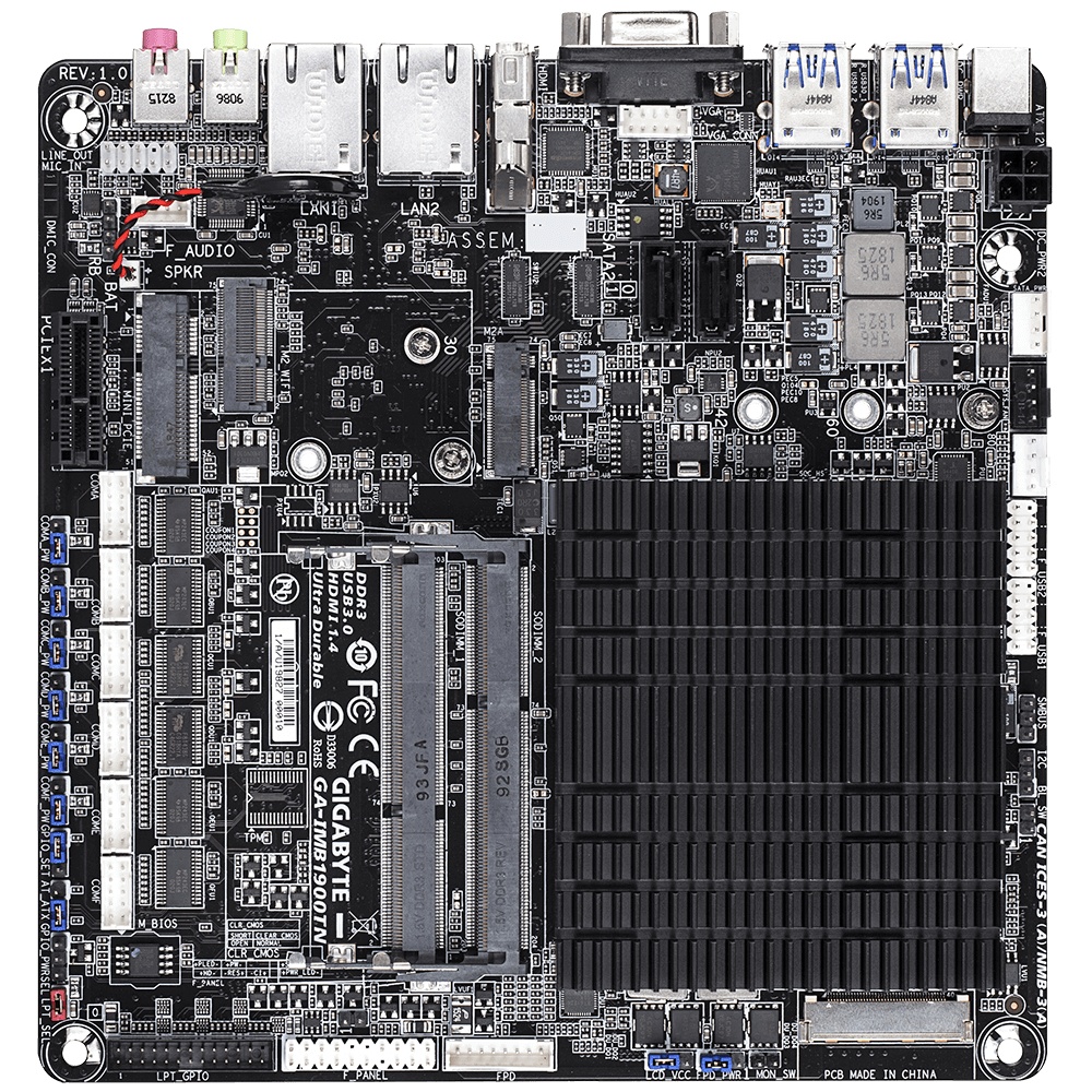 Tarjeta Madre Gigabyte mini ITX GA-IMB1900TN, Intel Celeron J1900 Integrada, 1x HDMI, 16GB DDR3L para Intel