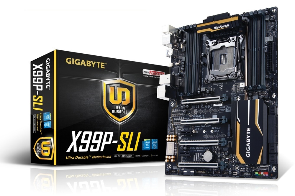 Tarjeta Madre Gigabyte ATX GA-X99P-SLI, S-2011v3, Intel X99, HDMI, 128GB DDR4 para Intel