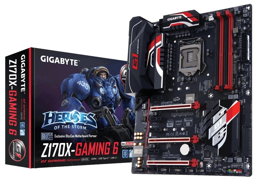 Tarjeta Madre Gigabyte ATX GA-Z170X-GAMING 6, S-1151, Intel Z170, HDMI, 64GB DDR4 para Intel ― Requiere Actualización de BIOS para trabajar con Procesadores de 7ma Generación