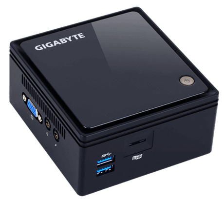 Mini PC Gigabyte BRIX GB-BACE-3000-FT-BW, Intel Celeron N3000 1.04GHz, 2GB, 32GB, Windows 10 Home 64-bit