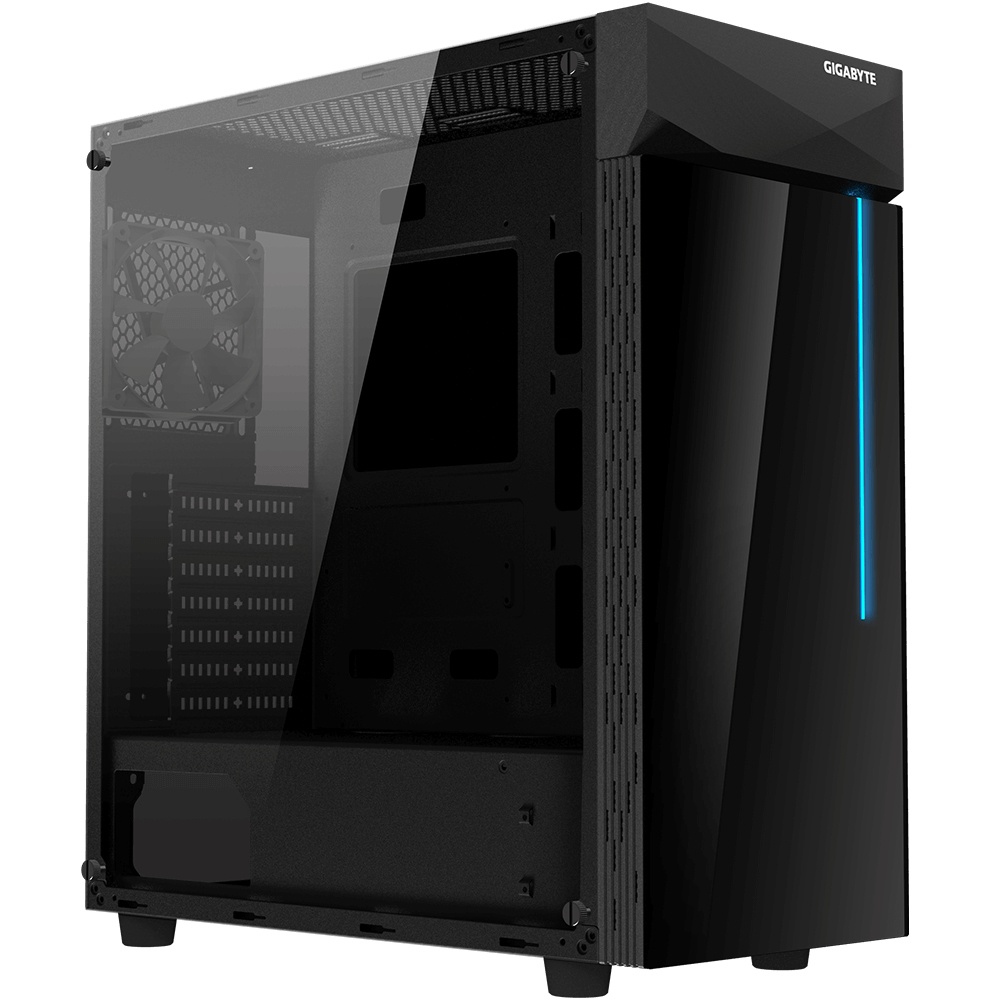 Gabinete Gigabyte GB-C200G, Midi-Tower, ATX/Micro-ATX/Mini-ITX, USB 3.0, sin Fuente, 1 Ventilador Instalado, Negro