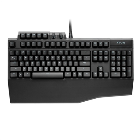 Teclado Gigabyte Aivia Osmium, Mecánico, Cherry MX Red, LEDs Azul, Alámbrico, 2 Metros, Negro (Inglés)