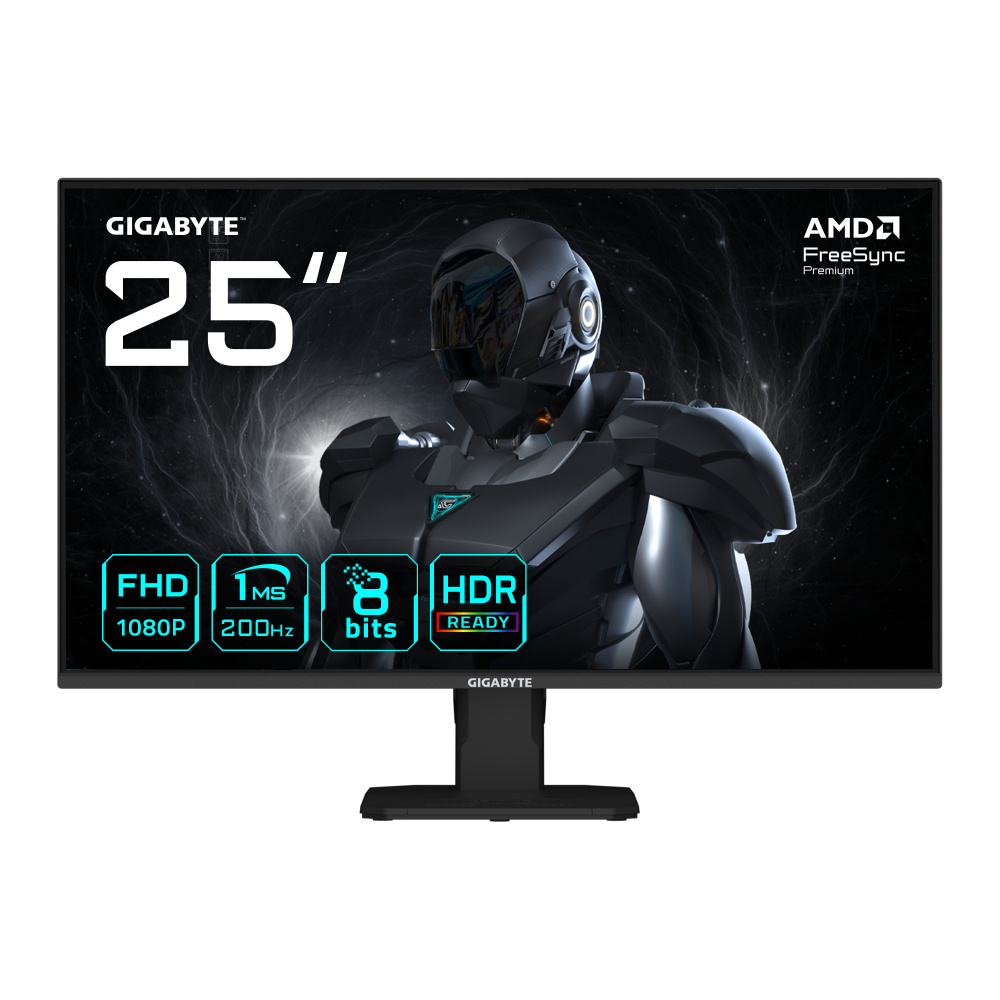 Monitor Gamer Gigabyte GS25F2 LED 24.5", 1920x1080 Full HD, 200Hz, HDMI/DisplayPort, Bocinas Integradas, Negro 