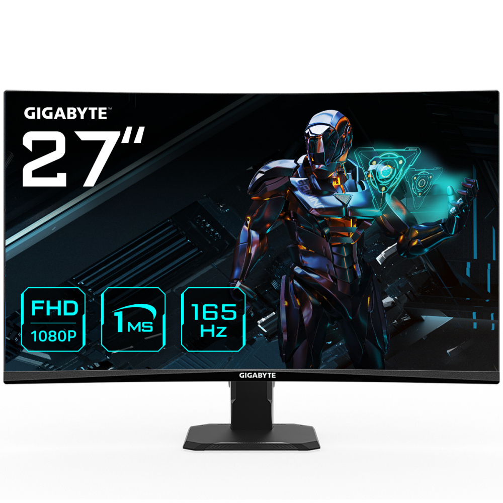 Monitor Gamer Gigabyte GS27F LCD 27", 1920x1080 Full HD, FreeSync, 165Hz, HDMI/DisplayPort, Negro